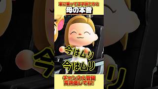 車に乗っている子供たちと母の本音、、。 #あつ森 #あつまれどうぶつの森 #shorts