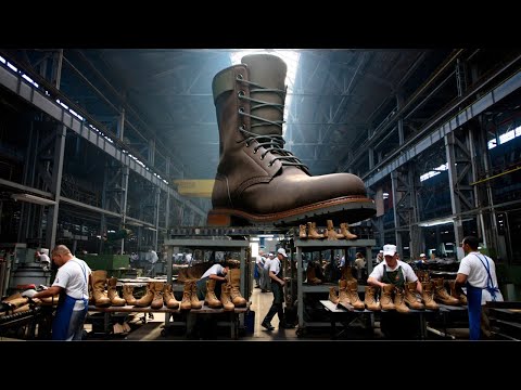 Inside The MILITARY BOOT Manufacturing Process | Combat Boots Uncovered