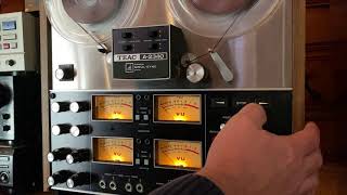 Video thumbnail for Teac A 2340 4 Track Reel to Reel Demonstration. by marcusdolby1