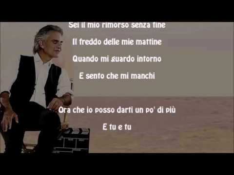 Mi Manchi - Andrea Bocelli & Kenny G - With Lyrics