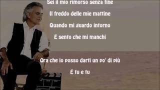 Mi Manchi - Andrea Bocelli &amp; Kenny G - With Lyrics