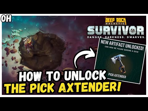 How To Unlock The Pick Axtender! Deep Rock Galactic Survivors!