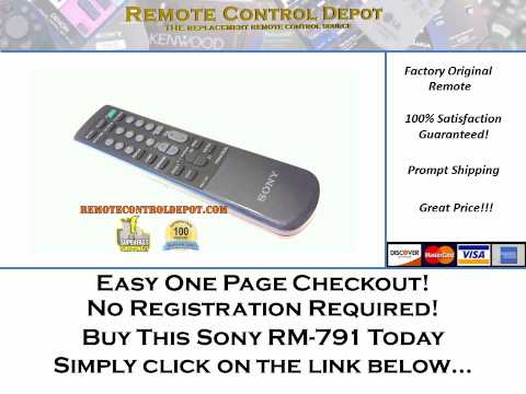 Click for Huge Savings on the Sony   RM-791  Remote Control