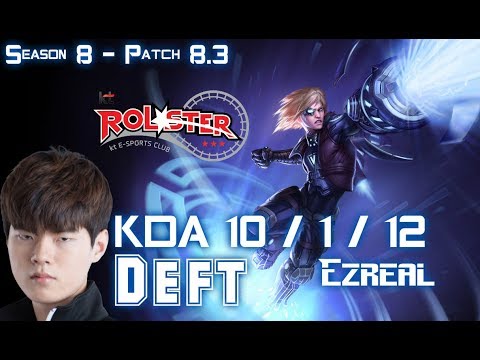 KT Deft EZREAL vs LUCIAN ADC - Patch 8.3 KR Ranked