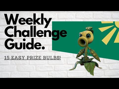Peashooter Character Challenge Guide! | Easy Prize Bulbs Plants vs Zombies Battle for Neighborville