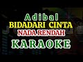 Download Lagu BIDADARI CINTA - Adibal Karaoke//Lirik NADA RENDAH Mp3 Free