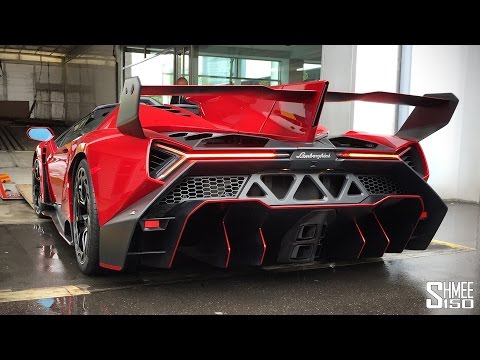 $4.5m Lamborghini Veneno Roadster - Startup and Loading to Truck