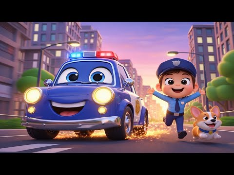 Polizeiauto-Lied | Auto-Lieder | Polizei kinder lied | Cartoons für kinder |Die Polizei|kindergarten