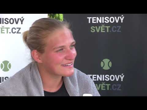 Johana Marková po výhře ve čtvrtfinále čtyřhry na Advantage Cars Prague Open 2019