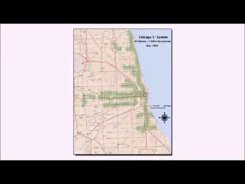 Historic Chicago 'L' Map