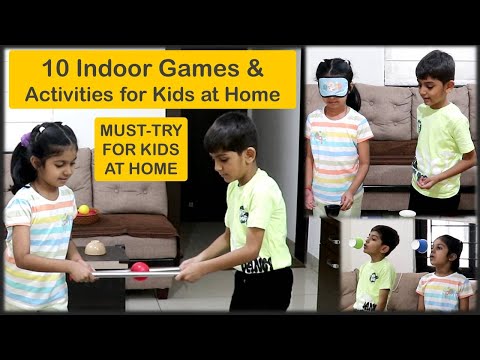 10 Indoor Games and Activities for Kids at Home | Best games to play in School, Home or any Party