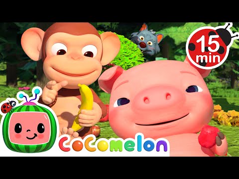 Pig 🐷 & Monkey 🐒 Go Bananas for Fruit! + More Food Nursery Rhymes & Kids Songs - CoComelon
