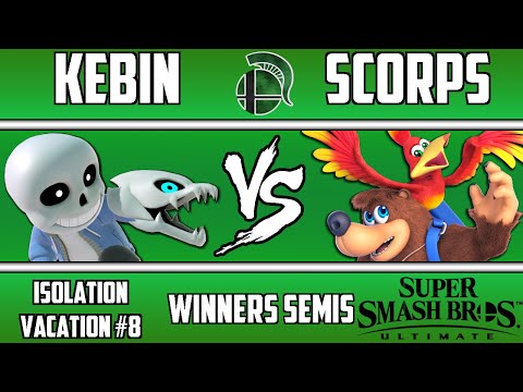 Isolation Vacation #8, Winners Semifinals: Kebin(Sans) vs scorps(Banjo and Kazooie)