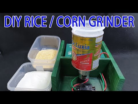 Build 12volt Rice/Corn Grinder with 775 Motor