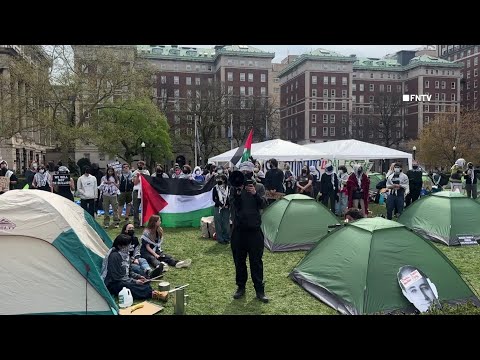 YouTube_Apr 17 2024_Liberated Zone on Columbia University Lawn set up by Pro-palestine Protesters_#15