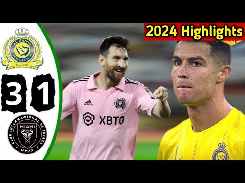 Messi vs Ronaldo inter Miami vs Al Nassr 31 Friendly Match Highlights  All Goals 2024