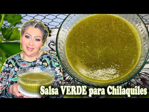Salsa Verde para Chilaquiles ¡Como en la Fonda! | Receta Fácil con 5 Ingredientes 🌿🔥