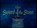 Opening Closing To The Sword In The Stone 1986 VHS Walt Disney Home Video Version 1