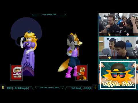 The Even Bigger Balc - SFAT + Dizzkidboogie vs Darkatma + Ralph - Doubles Losers Finals - SSBM