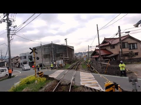 【西三次-三次の5踏切を手動扱い!?】1日片道1本の芸備線広島→福塩線直通の府中行き全区間4K前面展望【三江線廃止翌日】