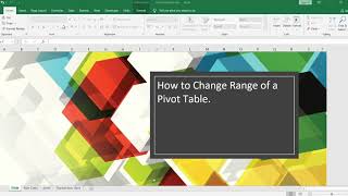 How to change data source range of Pivot Table | Update Data Source Range of an Existing Pivot Table