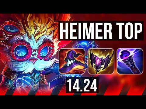 HEIMERDINGER vs VOLIBEAR (TOP) | 10 solo kills, Rank 6 Heimer, Legendary | NA Grandmaster | 14.24