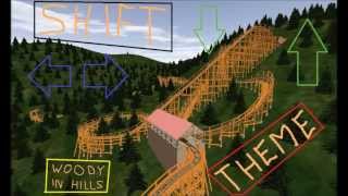 preview picture of video 'sHiFt ThEmE WOODY IN HILLS - A NoLimits Wood Coaster'