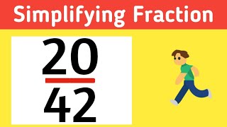 How to simplify the fraction 20/42 || 20/42 Simplified