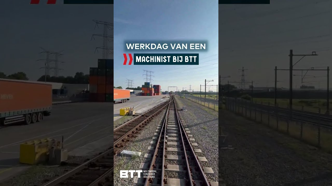 Werkdag van BTT Railport Treinmachinist