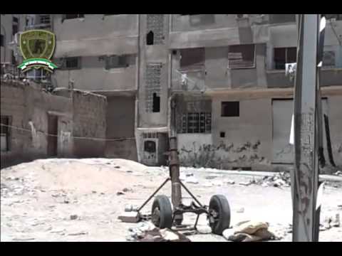 استهداف تجمع لقوات النظام بقذائف الهاون من قبل لواء فتح الشام في حرستا في ريف دمشق