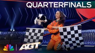 Olivia Befus And Her Dogs Light Up The Stage To “Runaway Baby” | Quarterfinals | AGT 2026 thumbnail