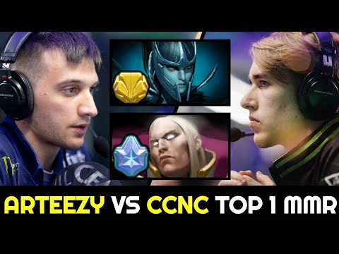 ARTEEZY vs CCNC Top 1 MMR Battle — Phantom Assassin vs Invoker 7.28 Dota 2
