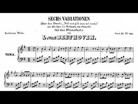 Beethoven: 6 Variations on 'Nel cor piu non mi sento' WoO 70 - Jorg Demus, 1972 - Vanguard VSD-736
