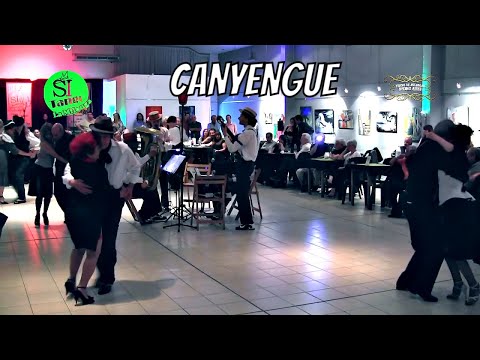 Canyengue baile y orquesta LA TUBA TANGO, milonga SI Tango 2012