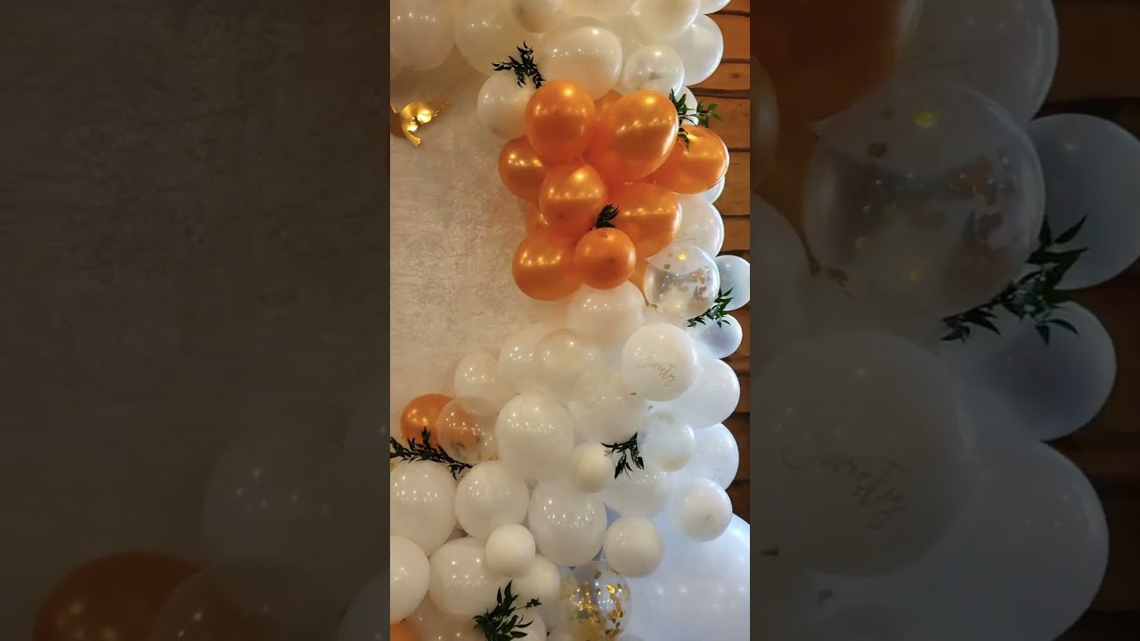 Balonowa ścianka na chrzest