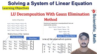 LU Decomposition/Factorization With Gauss Elimination Method With Example | Numerical Method