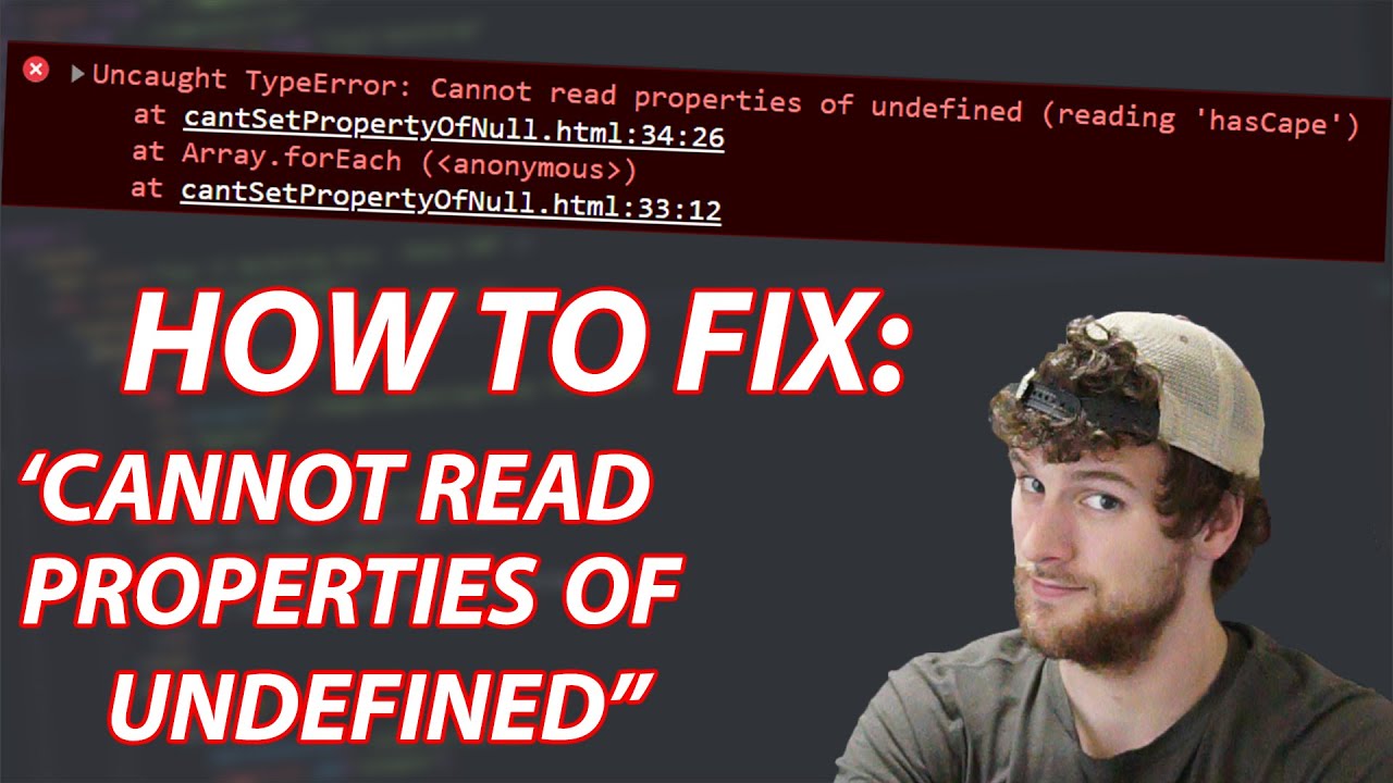 How To Fix 'Uncaught TypeError: Cannot read properties of undefined' - JavaScript Debugging