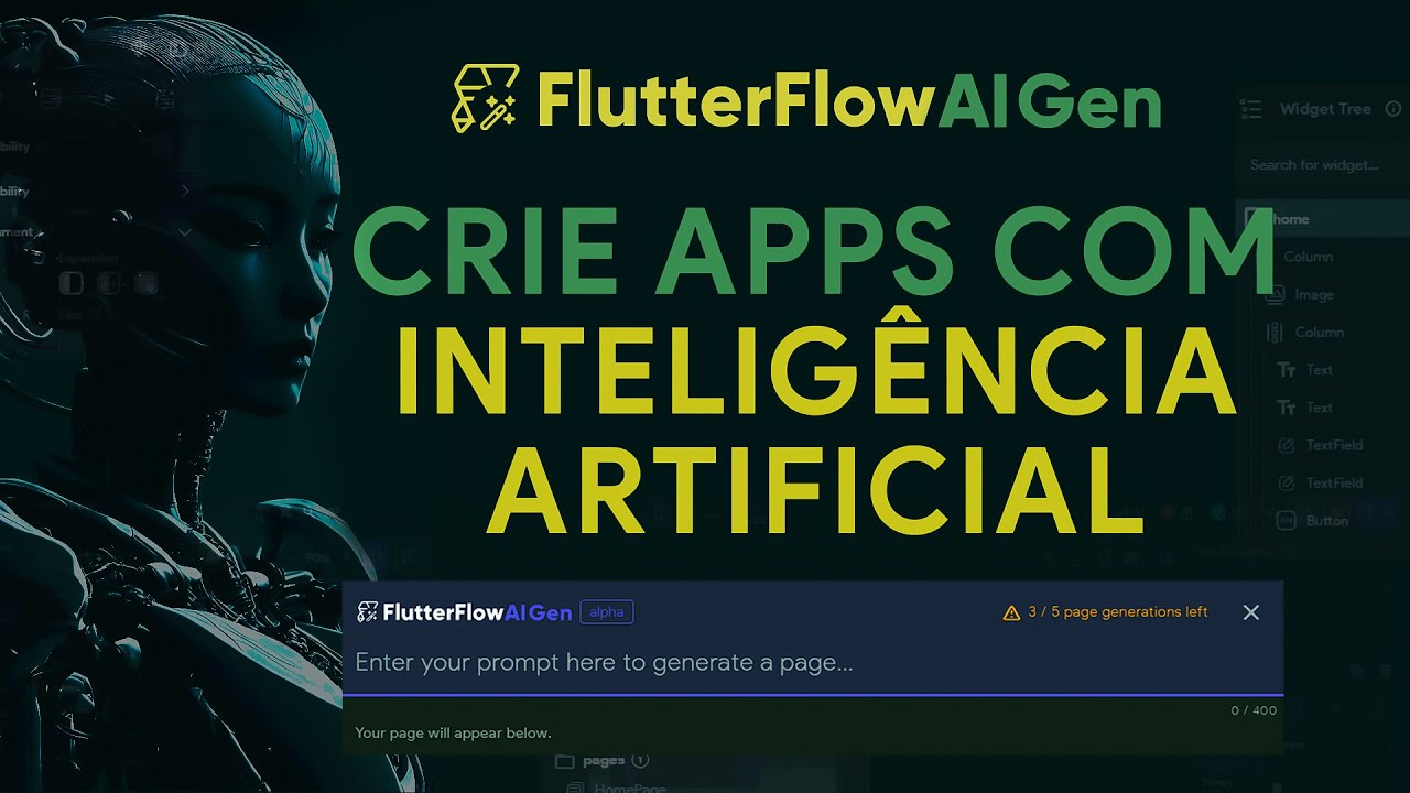 FLUTTERFLOW IA GEN - INTELIGÊNCIA ARTIFICIAL PARA AJUDAR VOCÊ A CRIAR APLICATIVOS