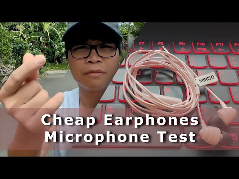 Cheap Earphones (microphone test)