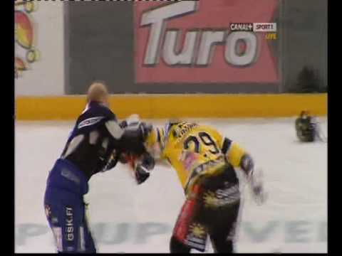 Helenius vs. Virtanen. Jokerit - SaiPa 3.1.2008.