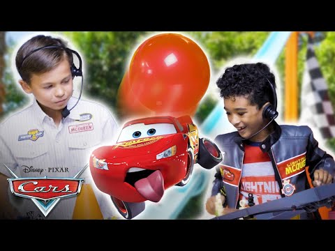 Lightning McQueen Stunt Crash Fails & Bloopers | Pixar Cars