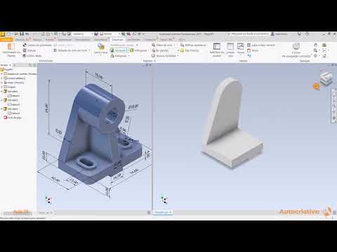 Curso de Inventor Professional 2023 - Aula 05/50 - Edição de modelos e ajustes - Autocriativo