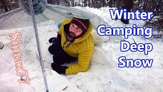 Winter Camping in a Snow Trench - Sub Zero Bivvy Bag Adventure