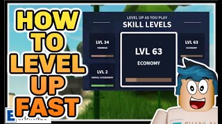 HOW TO LEVEL UP ECONOMY XP SKILLS FAST IN THE NEW ANIMALS XP ISLANDS UPDATE || ROBLOX ISLANDS