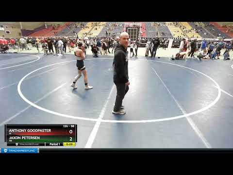 98 Lbs Champ. Round 1 - Anthony Goodpaster, IA Vs Jaxon Petersen, NE B2f5