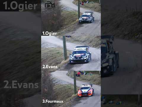 Rally Monte Carlo 2025. Top 3. #rally #rallyemontecarlo #ogier #evans #fourmaux #wrc #toyota #hyndai