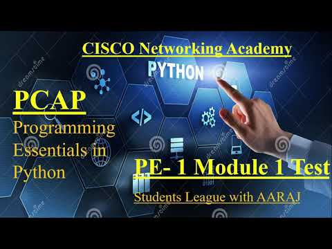 Cisco Programming Essentials in Python - PCAP | PE 1 Module 1 Test | CISCO Python Essential.