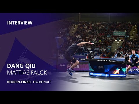 Dang Qiu - Mattias Falck I Herren-Einzel Halbfinale I Tischtennis-EM Munich 2022
