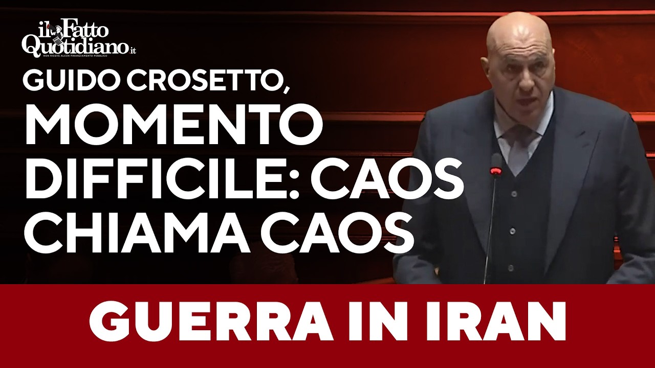 La verità di Crosetto sulla guerra: "Momento più difficile degli ultimi 70 anni, caos chiama caos"