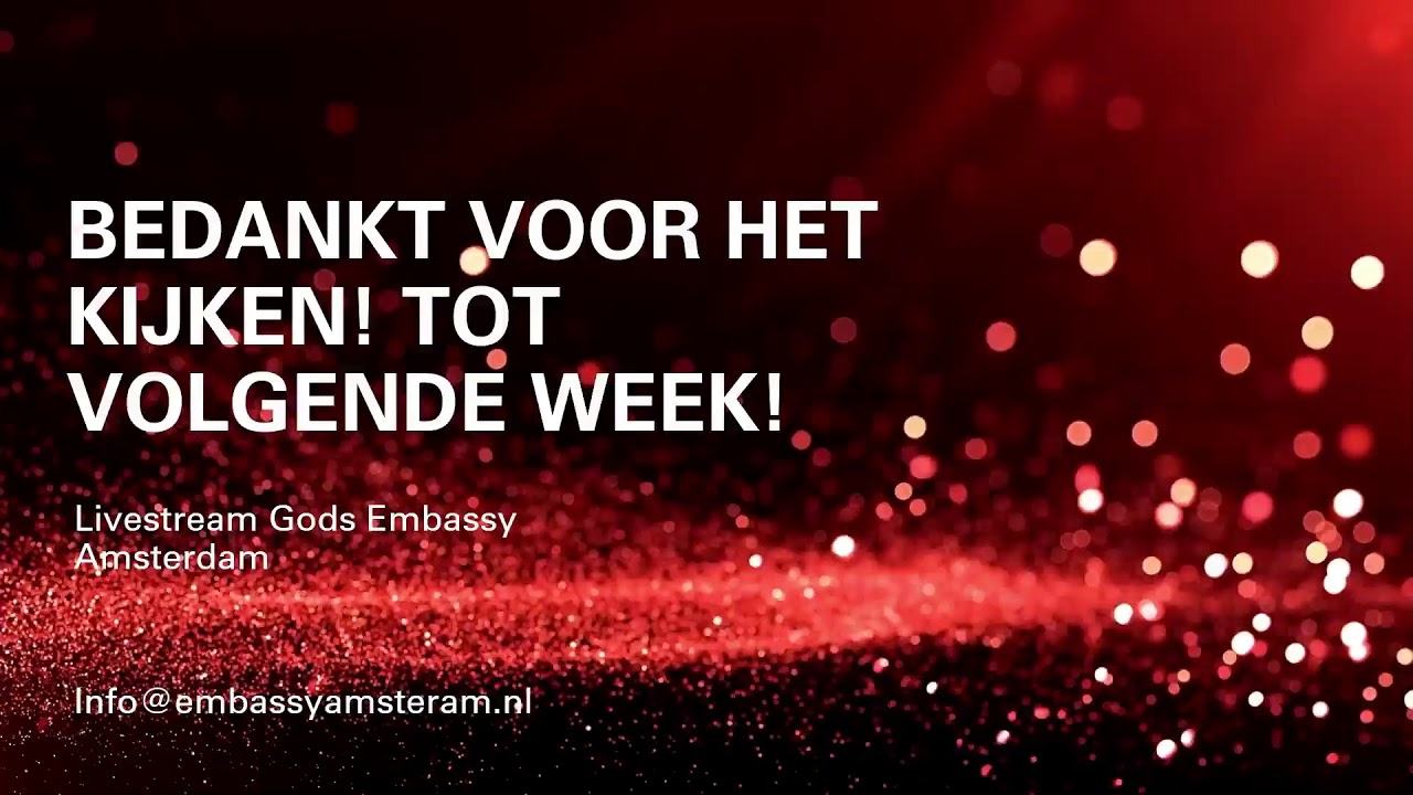 Christ in us - the hope of glory! - Gods Embassy Amsterdam 20-12-2020